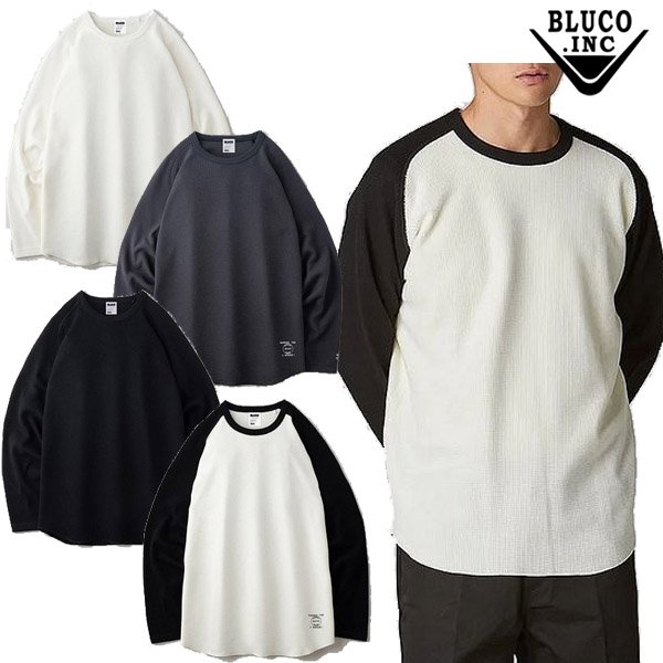 画像1: BLUCO (ブルコ) - RAGLAN THERMAL SHIRTS (1)