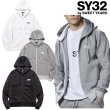 画像1: SY32 by SWEET YEARS (エスワイサーティトゥ) - DOUBLE KNIT EMBOSS GEOMETRY ZIP HOODIE (1)