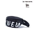 画像1: NEW ERA ( ニューエラ ) - ウエストバッグ 2L プリントロゴ ブラック × ホワイト (1)