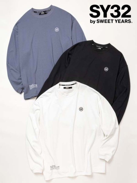 画像1: SY32 by SWEET YEARS (エスワイサーティトゥ) - 32 LOGO WIDE SILHOUETTE L/S TEE (1)