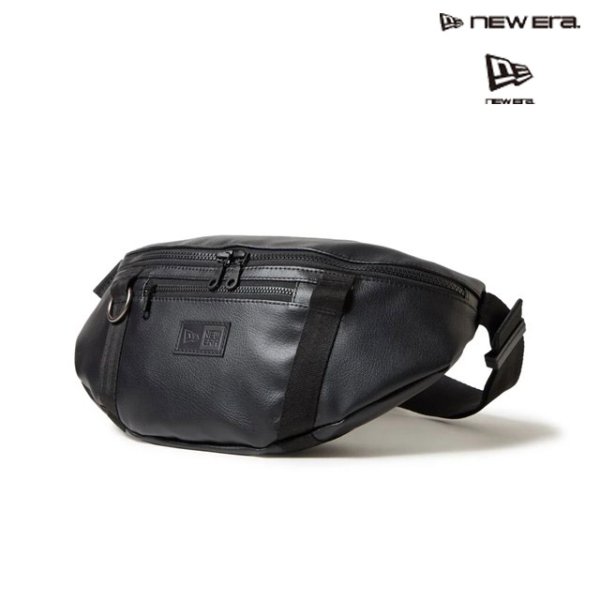 画像1: NEW ERA ( ニューエラ ) - ウエストバッグ 2L シンセティックレザー ブラック (1)