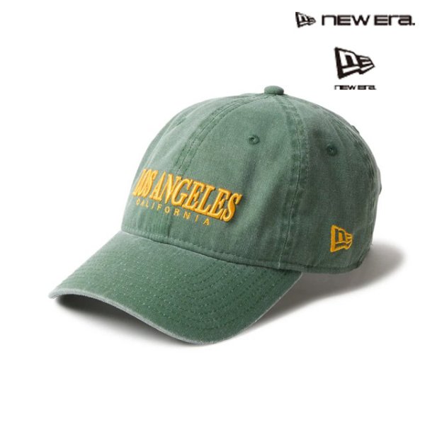 画像1: NEW ERA ( ニューエラ ) - 9TWENTY Los Angeles Pack イタリアンウォッシュ ダークグリーン (1)