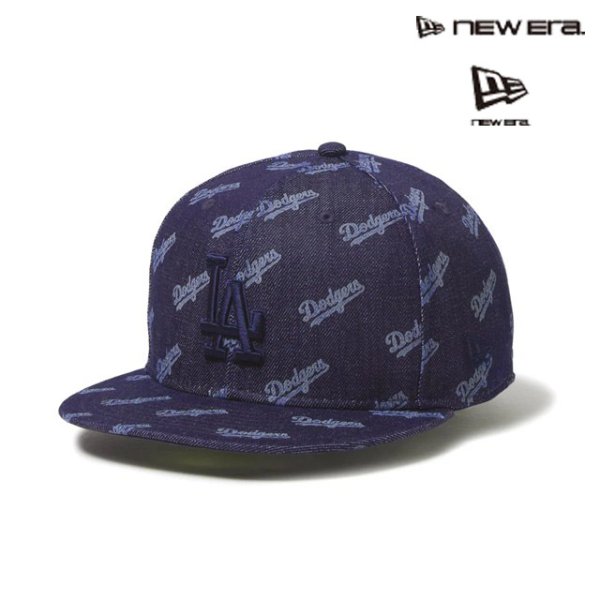 画像1: NEW ERA ( ニューエラ ) - 59FIFTY Laser Burn Out ロサンゼルス・ドジャース ネイビー (1)