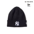 画像1: NEW ERA ( ニューエラ ) - ベーシック カフニット MLB Team Logo ニューヨーク・ヤンキース ブラック (1)