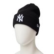 画像2: NEW ERA ( ニューエラ ) - ベーシック カフニット MLB Team Logo ニューヨーク・ヤンキース ブラック (2)