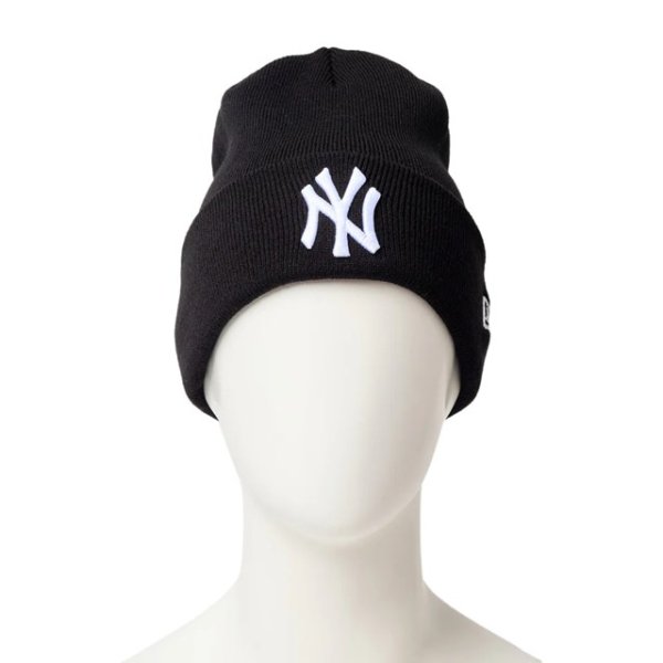 画像3: NEW ERA ( ニューエラ ) - ベーシック カフニット MLB Team Logo ニューヨーク・ヤンキース ブラック (3)