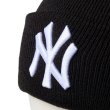 画像6: NEW ERA ( ニューエラ ) - ベーシック カフニット MLB Team Logo ニューヨーク・ヤンキース ブラック (6)