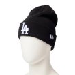 画像2: NEW ERA ( ニューエラ ) - ベーシック カフニット MLB Team Logo ロサンゼルス・ドジャース ブラック (2)
