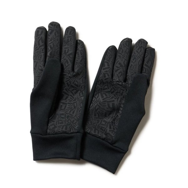 画像2: NEW ERA ( ニューエラ ) - イータッチ フリース ウォーマーグローブ ブラック/ゴールド FW25 (2)