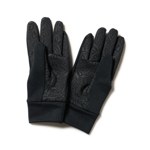 画像2: NEW ERA ( ニューエラ ) - イータッチ フリース ウォーマーグローブ ブラック/ブラック FW25 (2)