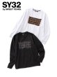 画像1: SY32 by SWEET YEARS (エスワイサーティトゥ) - JACQUARD EMBOSS LOGO L/S TEE (1)