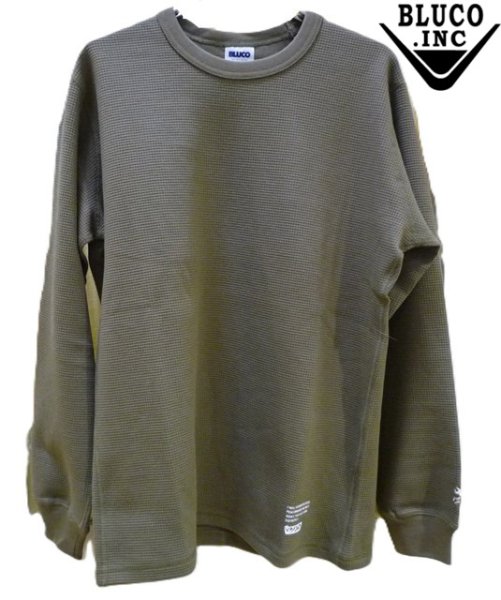画像1: BLUCO (ブルコ) - CREW NECK THERMAL SHIRT (1)