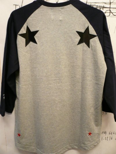 画像2: UNRIVALED×M&M  -  UNRIVALED×M&M "Basic Star Raglan" NVY/GRY