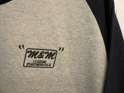 画像1: UNRIVALED×M&M  -  UNRIVALED×M&M "Basic Star Raglan" NVY/GRY