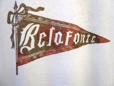 画像1: BELAFONTE  ( ベラフォンテ )  -  RAGTIME BROWN FLAG TEE (WHITE) 