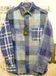 画像1: NIGEL CABOURN  （ ナイジェル・ケーボン ） - Nigel Cabourn - MADRAS CHECK MIX SHIRT  ブルー　 (1)