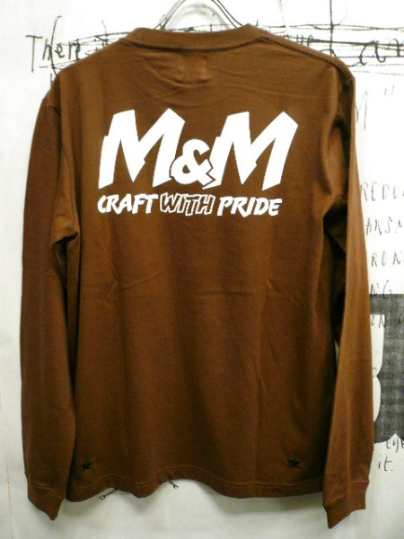 画像1: SALE30%OFF M&M (エムアンドエム) -  M＆M PRINT L/S T-SHIRT  ( 21-MT-026 ) (1)