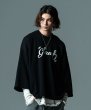 画像2: glamb  ( グラム ) - GB0422/CS05 : Wide Sleeve Logo Sweat / ワイドスリーブロゴスウェット (2)