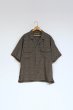 画像1: NIGEL CABOURN  （ ナイジェル・ケーボン ） - オープンカラーシャツ - グジャラートプリント / OPEN COLLAR SHIRT - GUJARAT PRINT  (1)