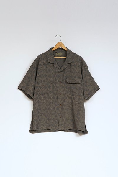 画像1: NIGEL CABOURN  （ ナイジェル・ケーボン ） - オープンカラーシャツ - グジャラートプリント / OPEN COLLAR SHIRT - GUJARAT PRINT  (1)