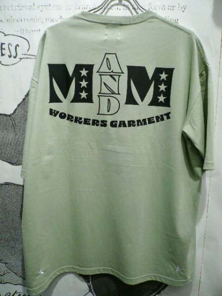 画像1: M&M (エムアンドエム) -  M&M  PRINT BIG SILHOUETTE S/S T-SHIRT  ( 24-MT-013 ) (1)