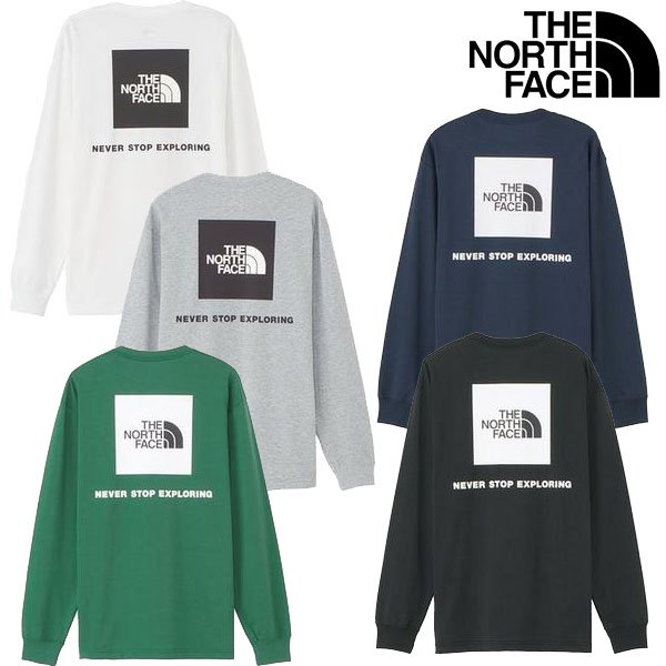 画像1: THE NORTH FACE ( ザ・ノース・フェイス ) - ロングスリーブバックスクエアロゴティー L/S BACK SQ LOGO TEE (1)