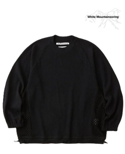 画像1: White Mountaineering ( ホワイトマウンテニアリング )  -  RASCHEL RAGLAN OVERSIZED PULLOVER  ( WM2571503 ) (1)