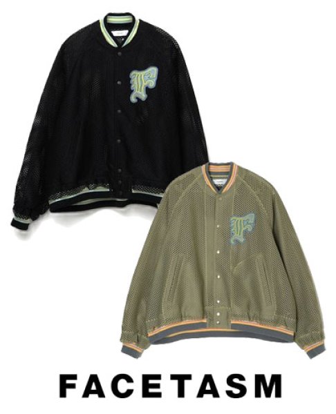 画像1: FACETASM  ( ファセッタズム ) -   MESH STADIUM JACKET ( NAT-JK-M08) (1)