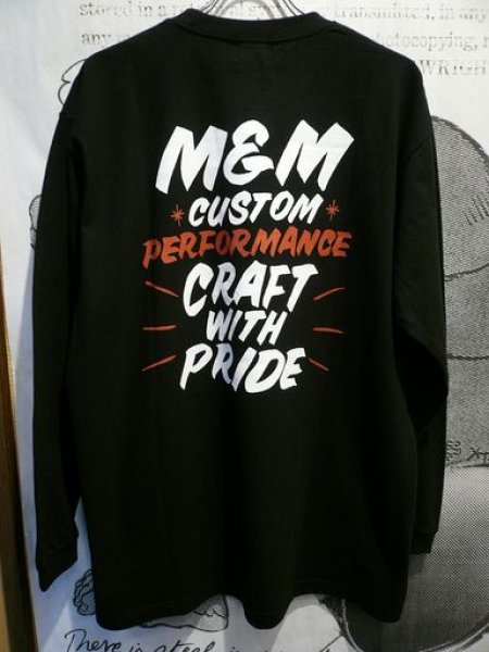 画像1: M&M (エムアンドエム) -  M&M  Brush Sign L/S Tee  ( 25MMT01 ) (1)