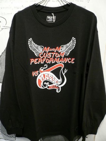 画像1: M&M (エムアンドエム) - M&M  × MASSES　「T-SHIRT HELL L/S 」  (25MM-MASSES-03 ) (1)