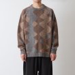 画像2: White Mountaineering ( ホワイトマウンテニアリング )  -  INTARSIA KNIT PULLOVER  ( WM2573605 ) (2)