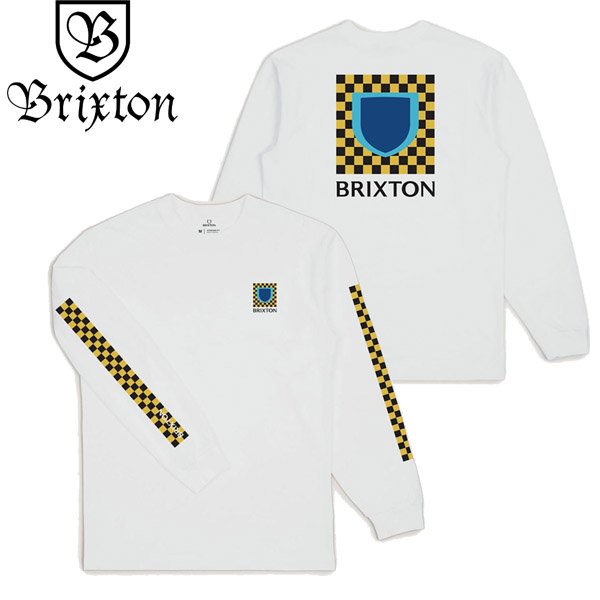 画像1: BRIXTON (ブリクストン) - BETA CHECKERS L/S TEE (1)