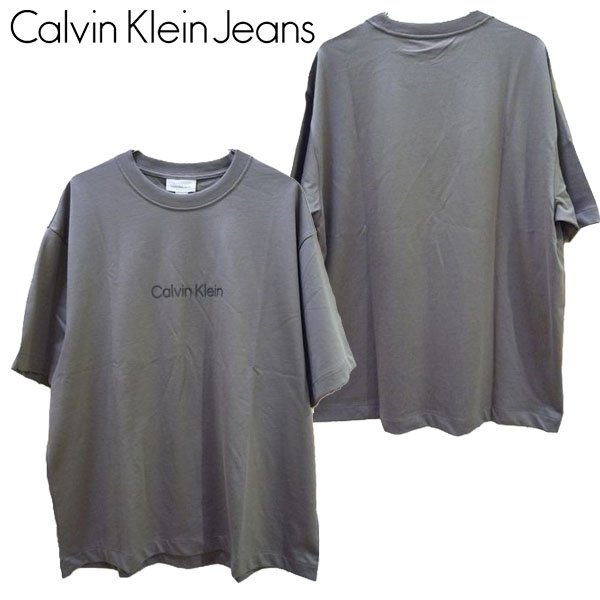 画像1: CALVIN KLEIN JEANS (カルバンクラインジーンズ) - リラックス クルーネック Tシャツ RLXD STANDARD LOGO CREWNECK TEE (1)