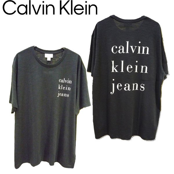 画像1: CALVIN KLEIN JEANS (カルバンクラインジーンズ) - ショートスリーブスラブTシャツ (1)