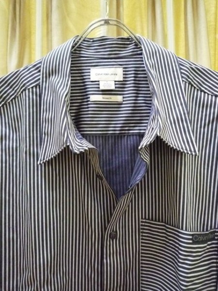 画像4: CALVIN KLEIN JEANS (カルバンクラインジーンズ) - COTTON SATAIN RELAXED SHIRT (4)