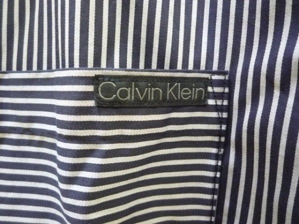 画像6: CALVIN KLEIN JEANS (カルバンクラインジーンズ) - COTTON SATAIN RELAXED SHIRT (6)