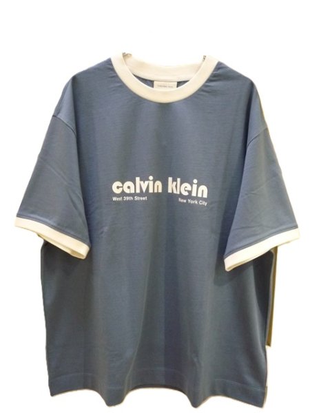 画像2: CALVIN KLEIN JEANS (カルバンクラインジーンズ) - Tシャツ - ショートスリーブリンガーTシャツ [MINGYU / ミンギュ着用商品 (2)