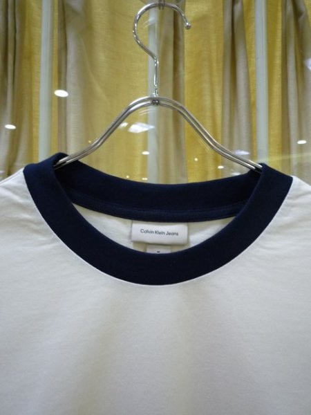 画像3: CALVIN KLEIN JEANS (カルバンクラインジーンズ) - Tシャツ - ショートスリーブリンガーTシャツ [MINGYU / ミンギュ着用商品 (3)