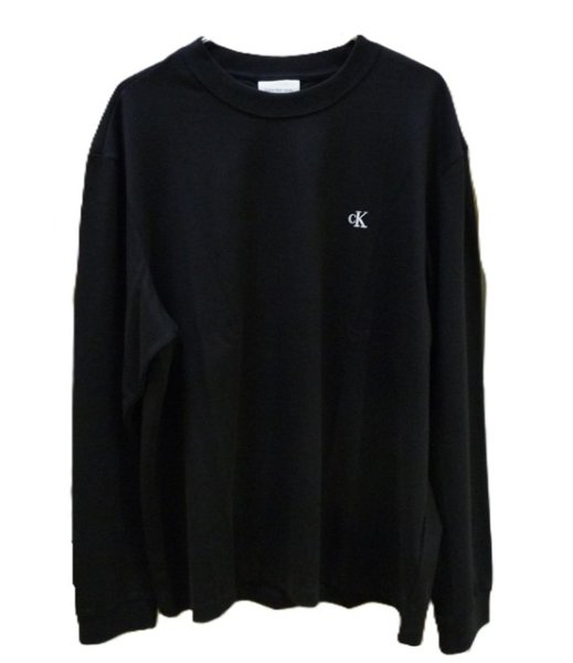画像1: CALVIN KLEIN JEANS (カルバンクラインジーンズ) - 長袖Tシャツ - ロングスリーブイージーモノグラムTシャツ (1)