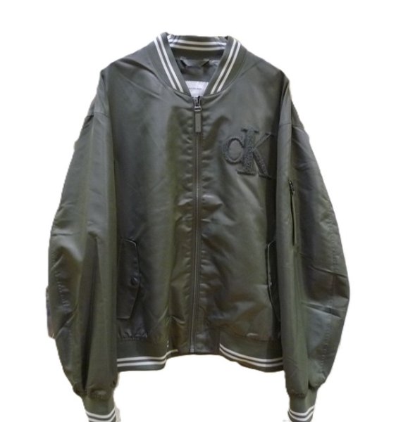 画像1: CALVIN KLEIN JEANS (カルバンクラインジーンズ) - Nylon Tipped Bomber Jacket (1)