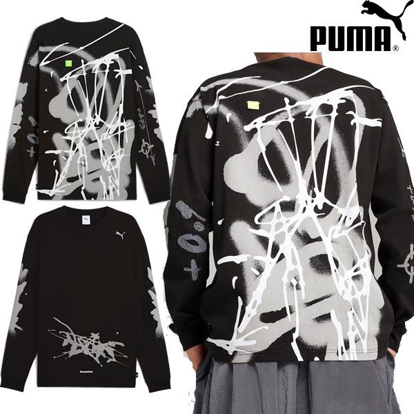 画像1: PUMA (プーマ) - メンズ PUMA x NACHO 長袖 Tシャツ (1)
