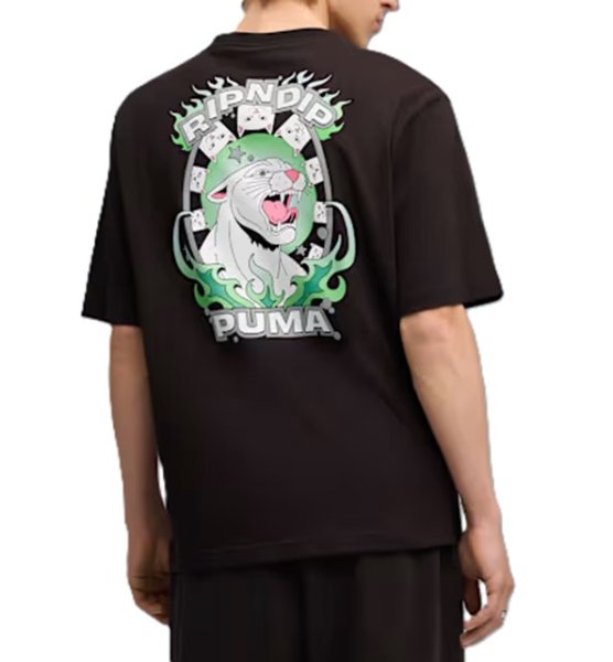 画像10: PUMA (プーマ) - ユニセックス PUMA x RIPNDIP ボクシー グラフィック 半袖 Tシャツ (10)