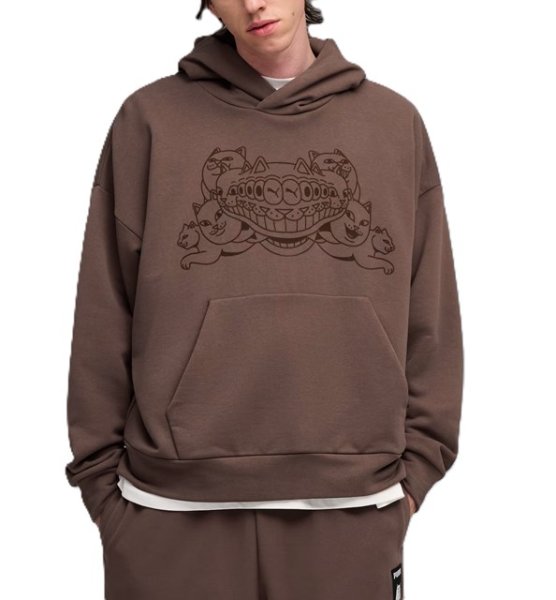 画像6: PUMA (プーマ) - ユニセックス PUMA x RIPNDIP ボクシー グラフィック フーディ (6)