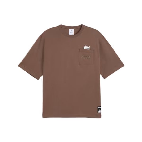 画像2: PUMA (プーマ) - ユニセックス PUMA x RIPNDIP リラックスド ポケット 半袖 Tシャツ (2)