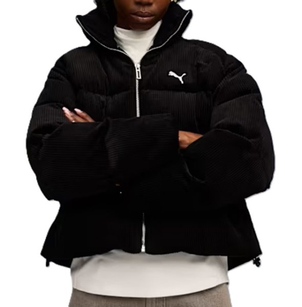 画像4: PUMA (プーマ) - ウィメンズ ワードローブ ESS コーデュロイ パッファー ジャケット (4)