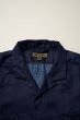 画像3: NIGEL CABOURN  （ ナイジェル・ケーボン ） - Nigel Cabourn  オープンカラーシャツ - リネンインディゴ / OPEN COLLAR SHIRT - LINEN INDIGO   80500011006   (3)
