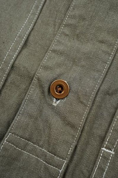 画像3: NIGEL CABOURN  （ ナイジェル・ケーボン ） - Nigel Cabourn  ユーティリティーシャツ タイプ2 - 10オンスデニム / UTILITY SHIRT TYPE2 - 10oz DENIM  ( 80510010015 )  (3)