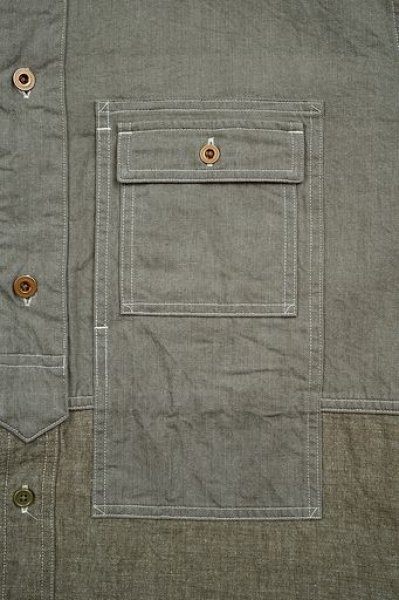 画像7: NIGEL CABOURN  （ ナイジェル・ケーボン ） - Nigel Cabourn  ユーティリティーシャツ タイプ2 - 10オンスデニム / UTILITY SHIRT TYPE2 - 10oz DENIM  ( 80510010015 )  (7)