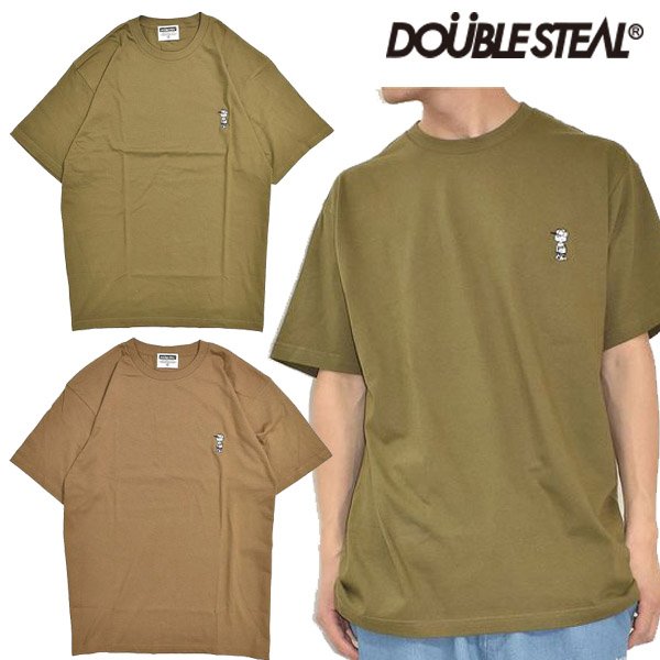 画像1: DOUBLE STEAL ( ダブルスティール ) - DOUBZ刺繍 Tシャツ (1)