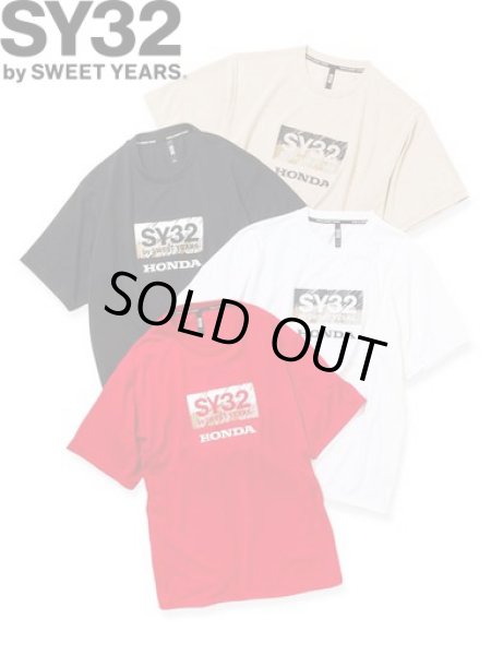 画像1: SY32 by SWEET YEARS (エスワイサーティトゥ) - HONDA SY BOX LOGO TEE (1)